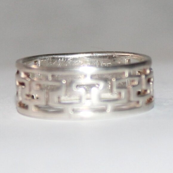 Sterling Silver Open Work Ring - Picture 2 of 7